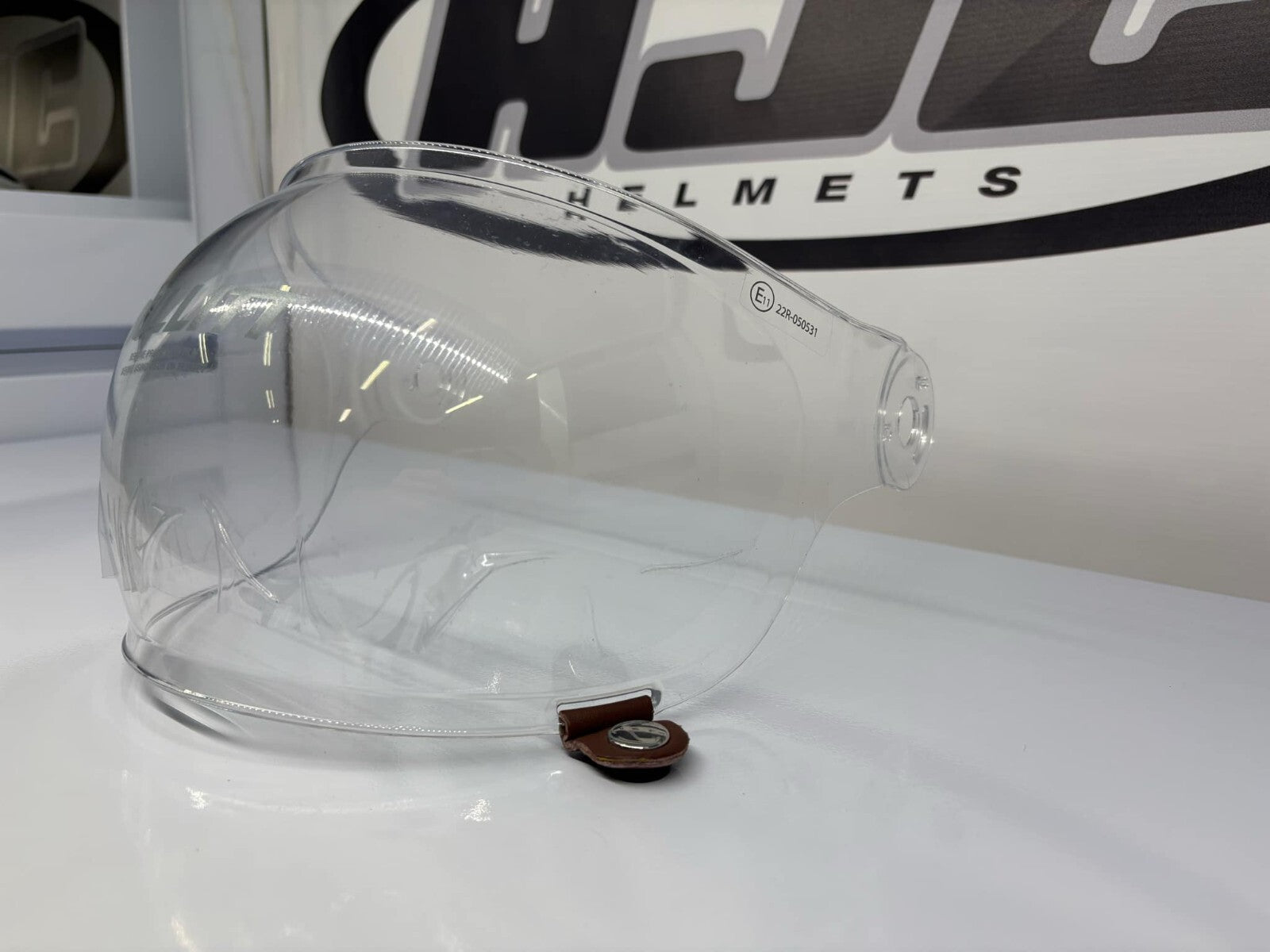 Ex-Display Bell Bullitt Bubble Clear Visor, Brown Tab - P401-FS-JH Helmet Visor