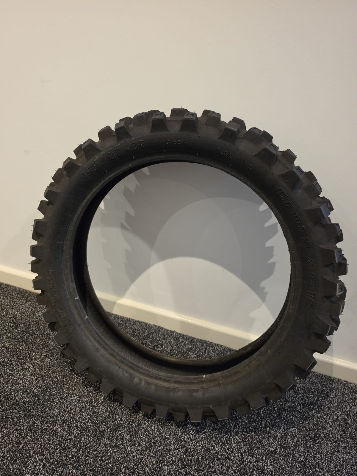 120-90-18 part worn Motorcross tyre Michelin Cross AC10