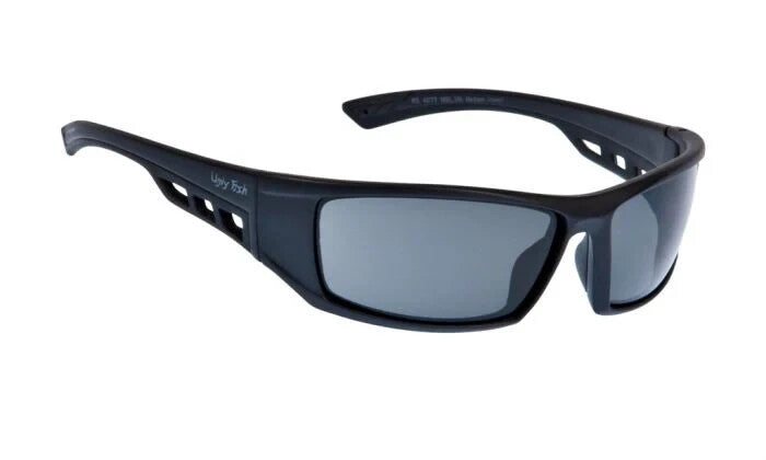 Ugly Fish RS4077 Motorcycle Motorbike Sunglasses - Matt Black Frame/Smoke Lens