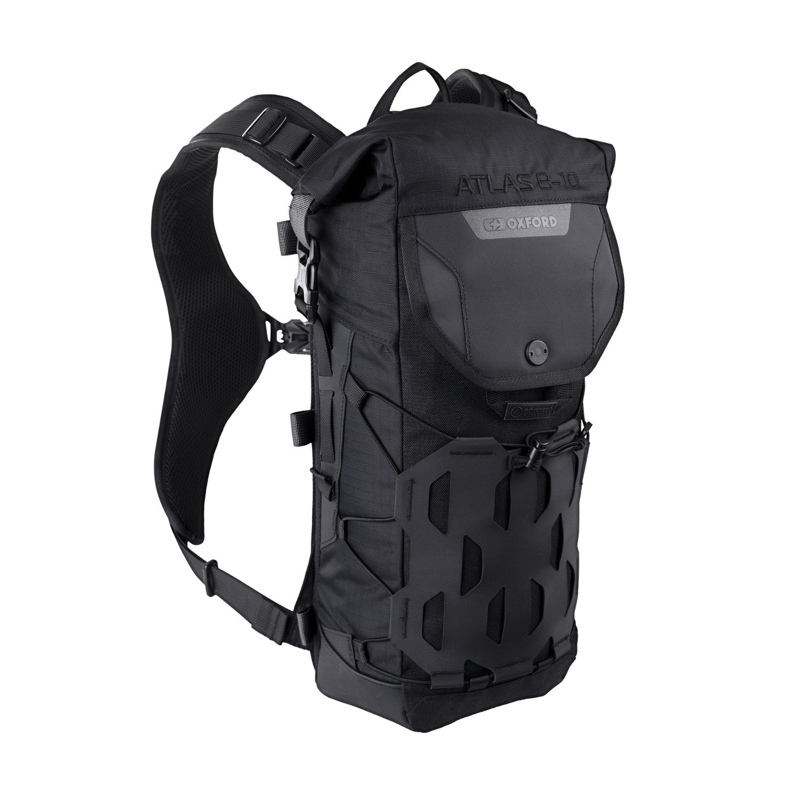 Oxford Atlas B-10 Advanced Motorcycle Motorbike Waterproof Backpack Black OL1002