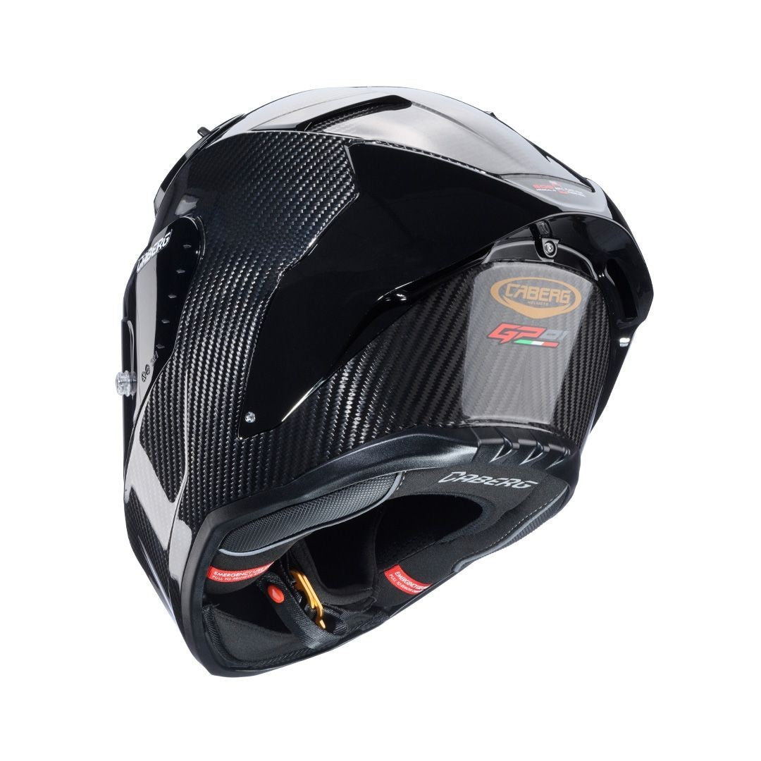 Caberg GP01 Carbon Full Face ECE2206 FIM Level 2 Motorcycle Helmet Free Dark Vis