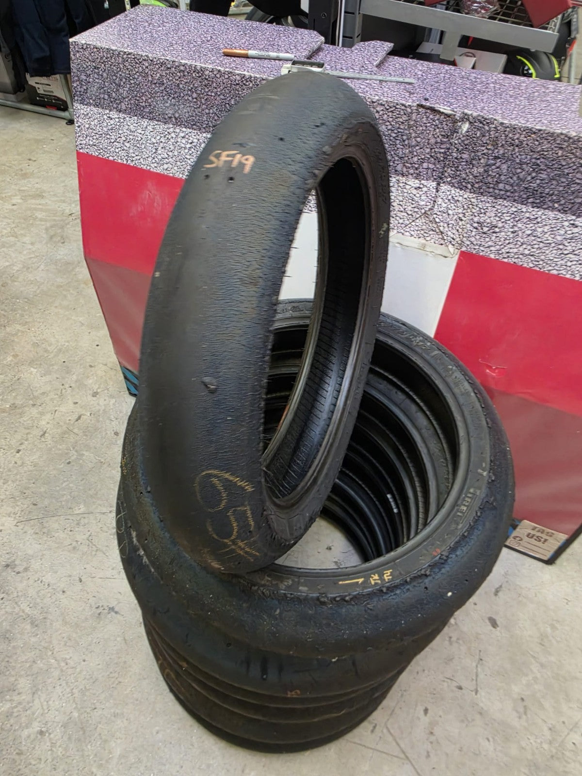 Pirelli Diablo Superbike SC1 125/70-17 Used BSB Scrub Motorcycle Tyre - SF19