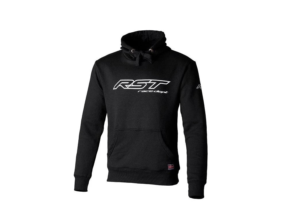 RST Race Dept Logo Mens Casual Hoodie - Black White