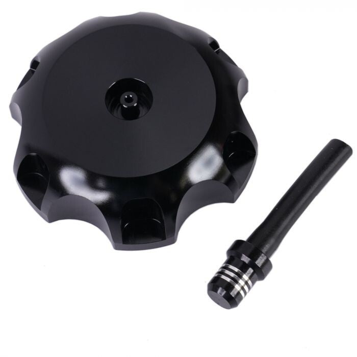 Fuel Cap MX With Vent Valve Black - Fits Honda CRF Models - 59mm OD Thread