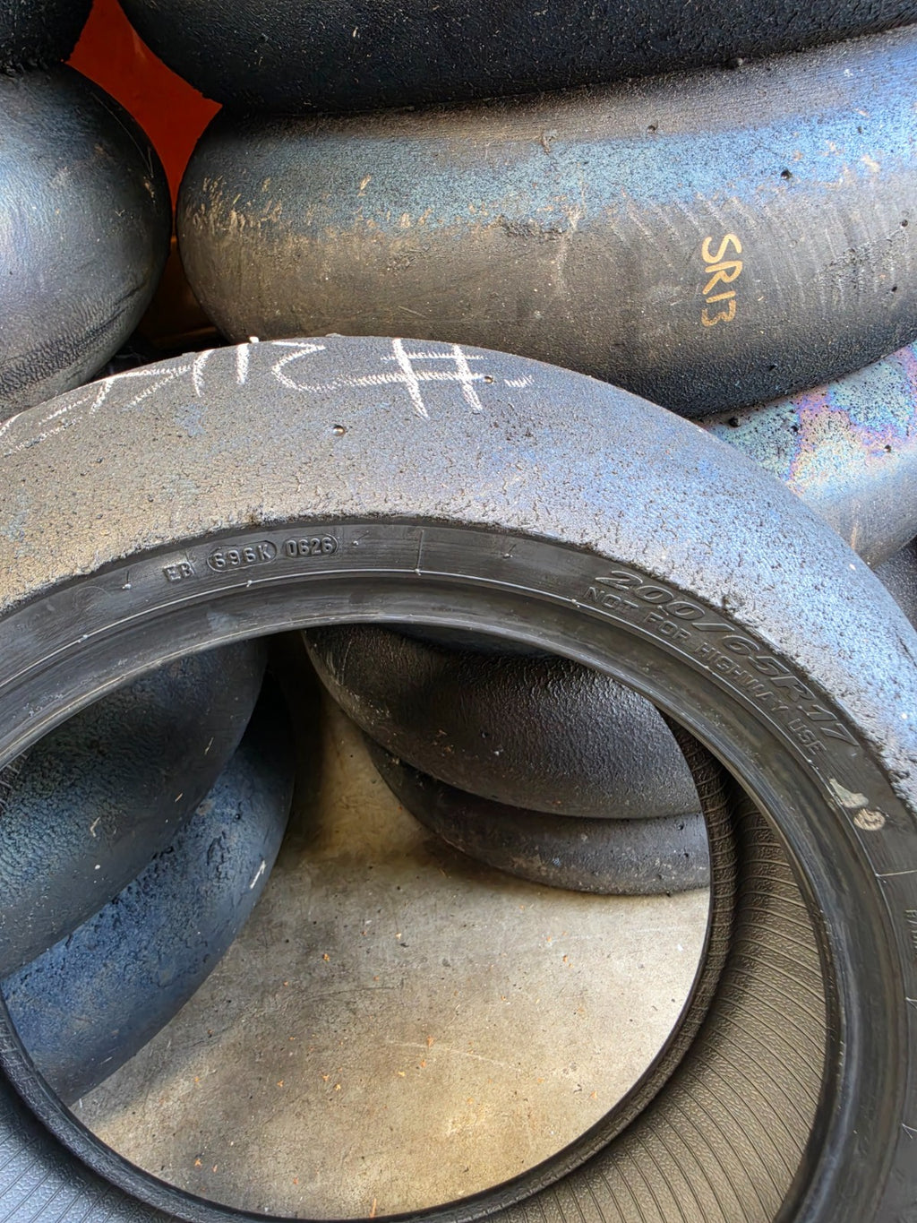Pirelli Diablo Superbike SC1 200/60-17 Used BSB Scrub Motorcycle Tyre - RS7