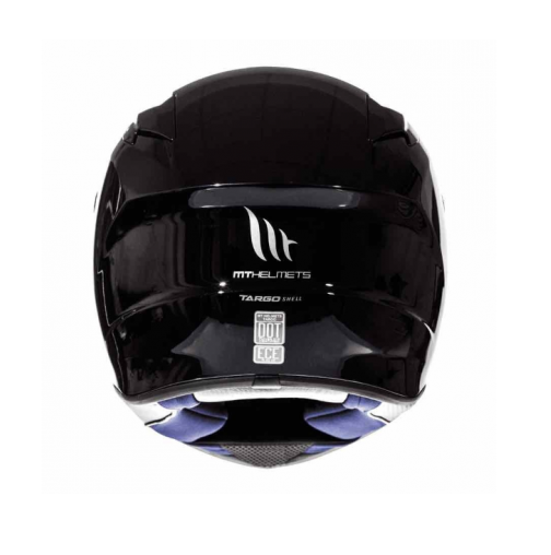 MT Targo Full Face Motorcycle Motorbike Helmet Solid A1 Gloss Black - XS
