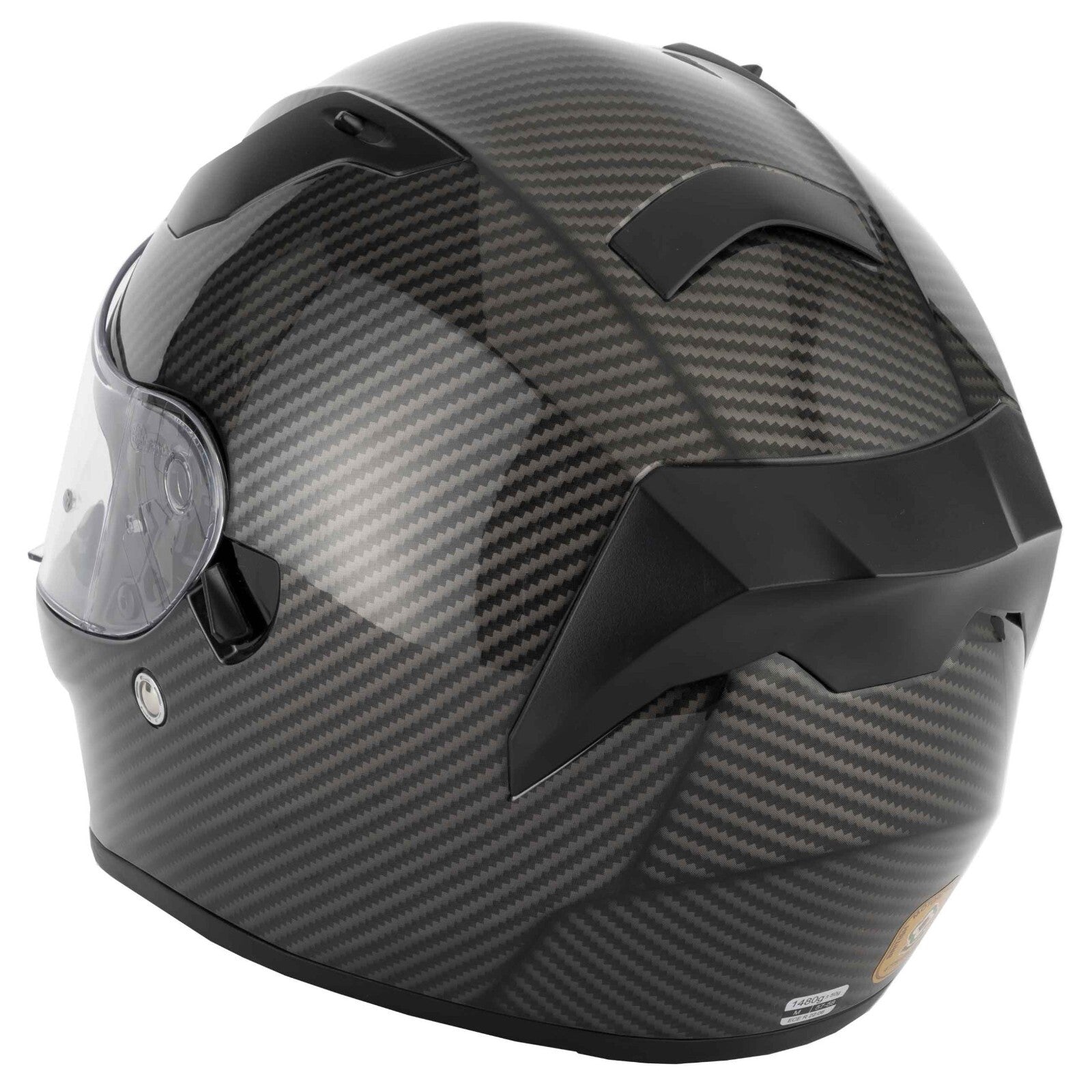 VCAN H128 Full Face Venom Carbon ACU Gold ECE 2206 Motorcycle Motorbike Helmet