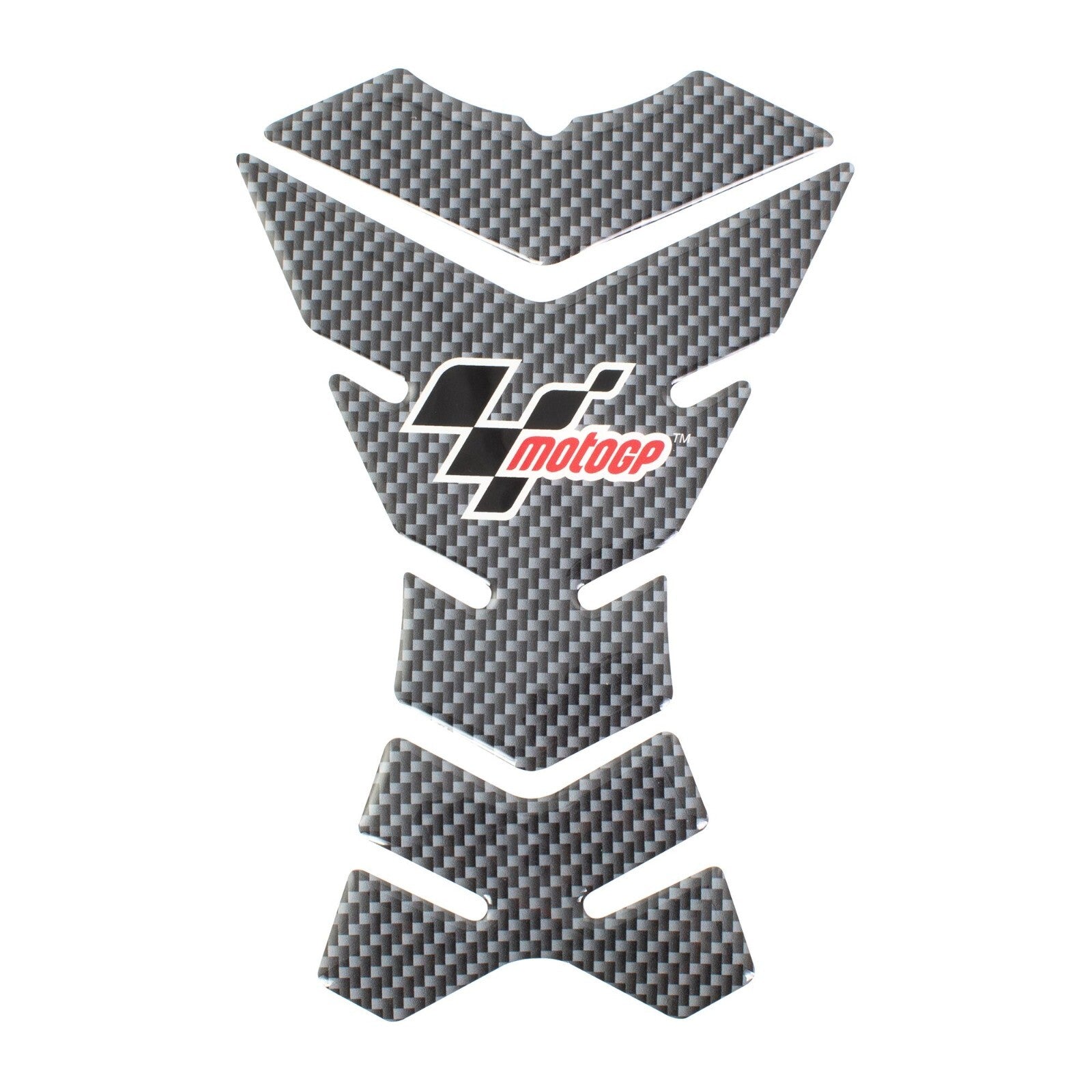 Bike It MotoGP 3 Piece Carbon Effect Motorcycle Motorbike Self Adhesive Tank Pad