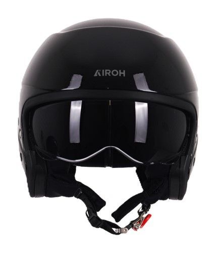 Airoh J110 Convertible ECE22.06 Motorcycle Motorbike Helmet Black Glitter Gloss