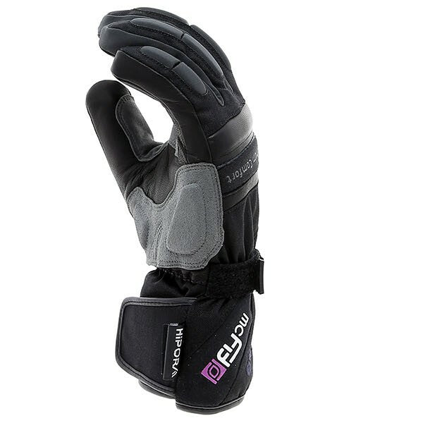 Weise Ladies Legend Waterproof Motorcycle Motorbike Leather Textile Glove Black