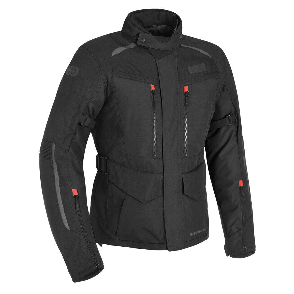 Oxford Continental Advanced Waterproof Motorcycle Motorbike Jacket Black