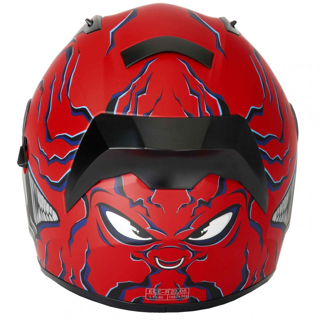 VCAN H128 Full Face Mordhi Red ACU Gold ECE 2206 Motorcycle Motorbike Helmet