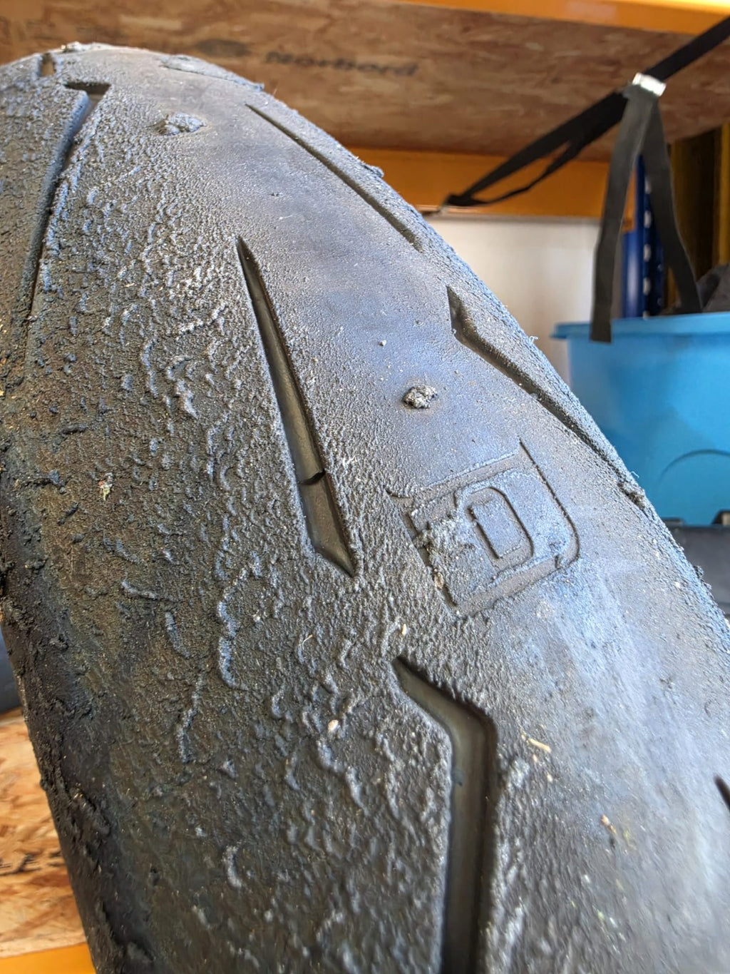 Pirelli Diablo Supercorsa SC1 V4 120/70-17 part worn front BSB scrub tyre