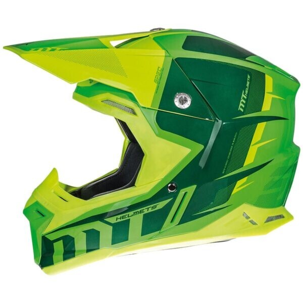 MT MX2 Kids Off-Road Green/Yellow Motorcycle Motorbike Helmet - Medium