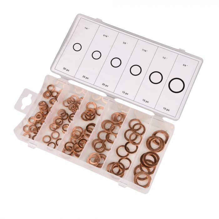 Bike It Copper Washer Kit (IMPERIAL) - 110pcs Set - BLOWSH21