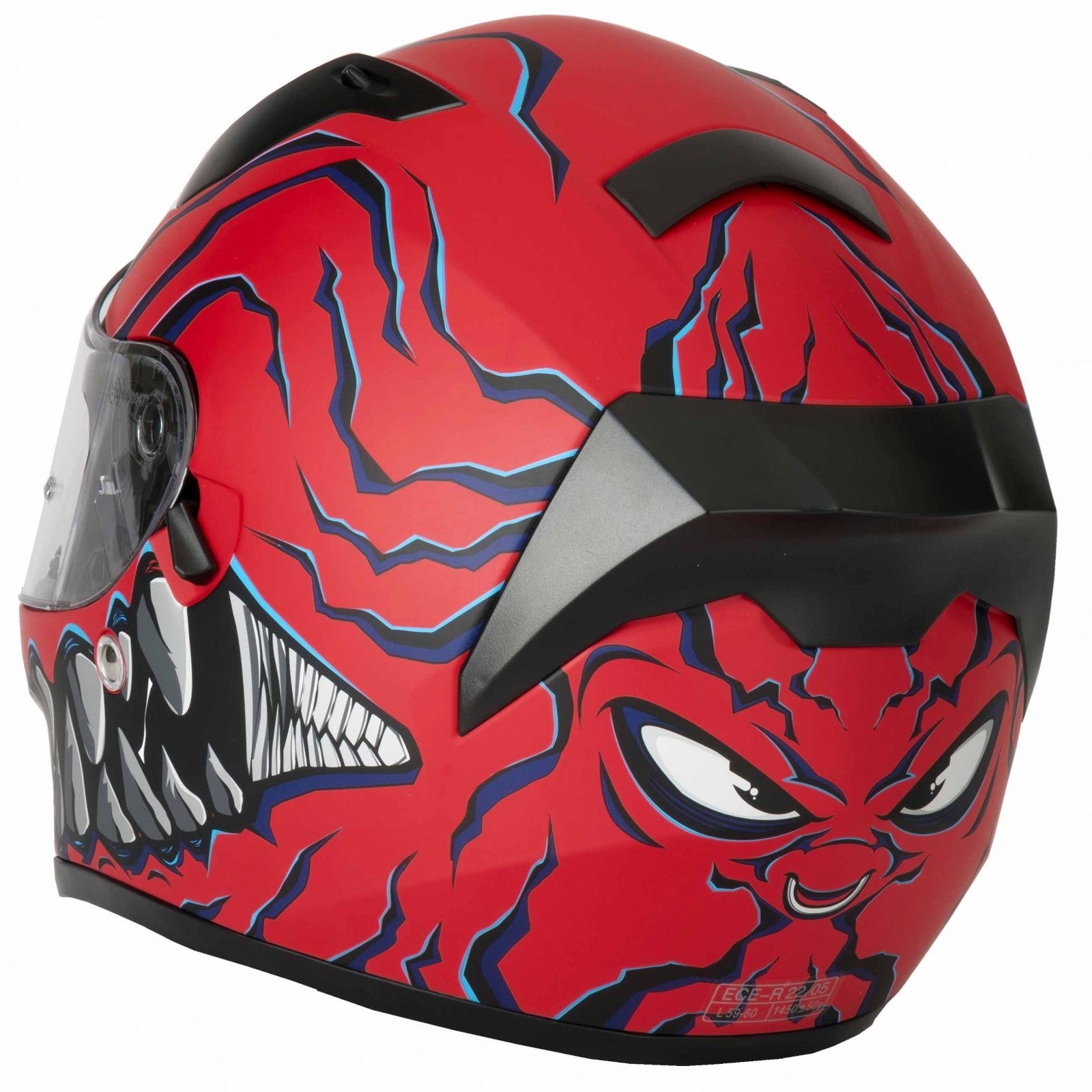 VCAN H128 Full Face Mordhi Red ACU Gold ECE 2206 Motorcycle Motorbike Helmet