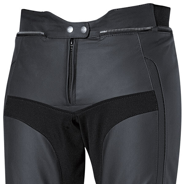 Held Turn Leather Sports Motorcycle Motorbike Pants Trousers Jeans - Black