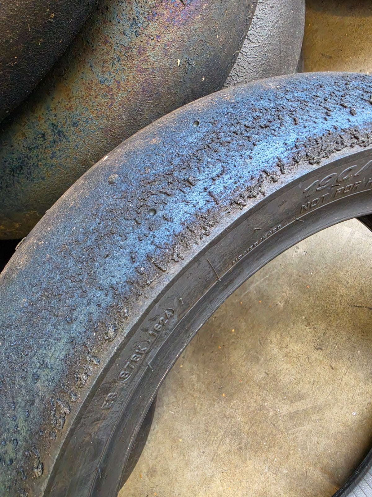 Pirelli Diablo Superbike SC1 190/60-17 Used BSB Scrub Motorcycle Tyre - RS11