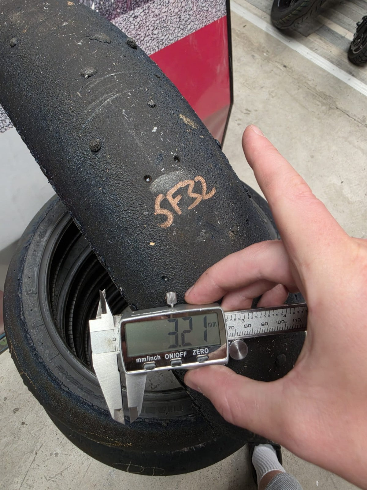 Pirelli Diablo Superbike SC1 125/70-17 Used BSB Scrub Motorcycle Tyre - SF32