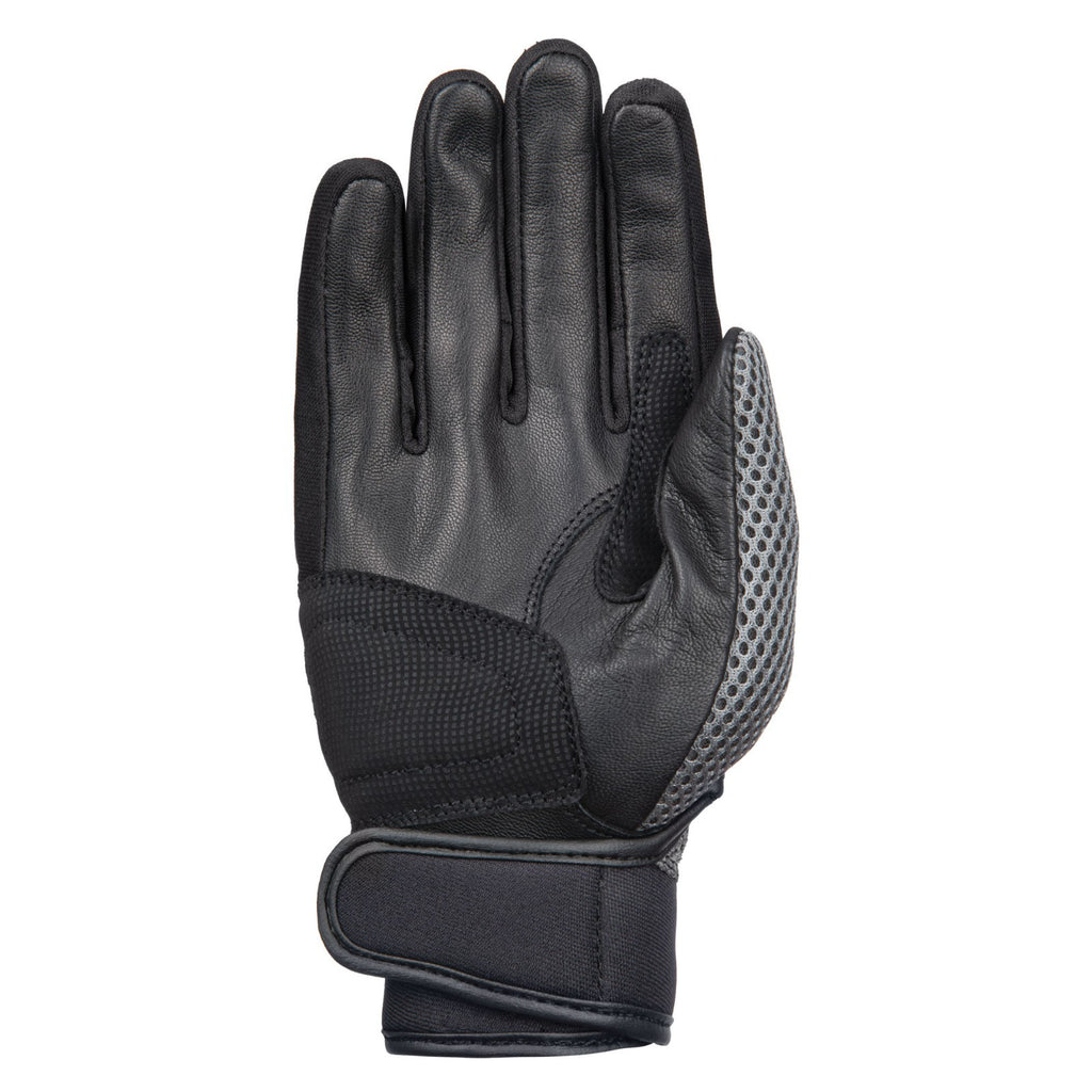 Oxford Spartan Air Lightweight Summer Mesh Motorcycle Motorbike Glove Black Grey
