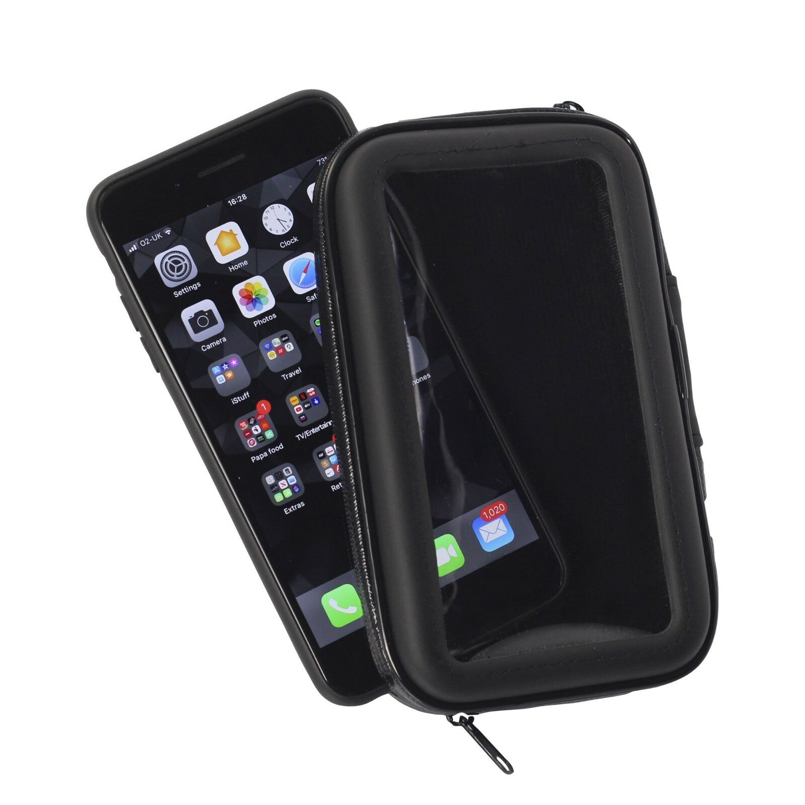 Bike It Motorcycle Motorbike Mirror Mount Smartphone Phone Sat Nav Holder Medium