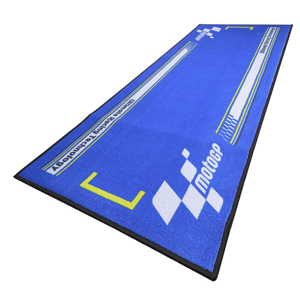 Bike Tek MotoGP Garage Mat Series 4 (Blue) Motorcycle Garage Mat 190 X 80cm