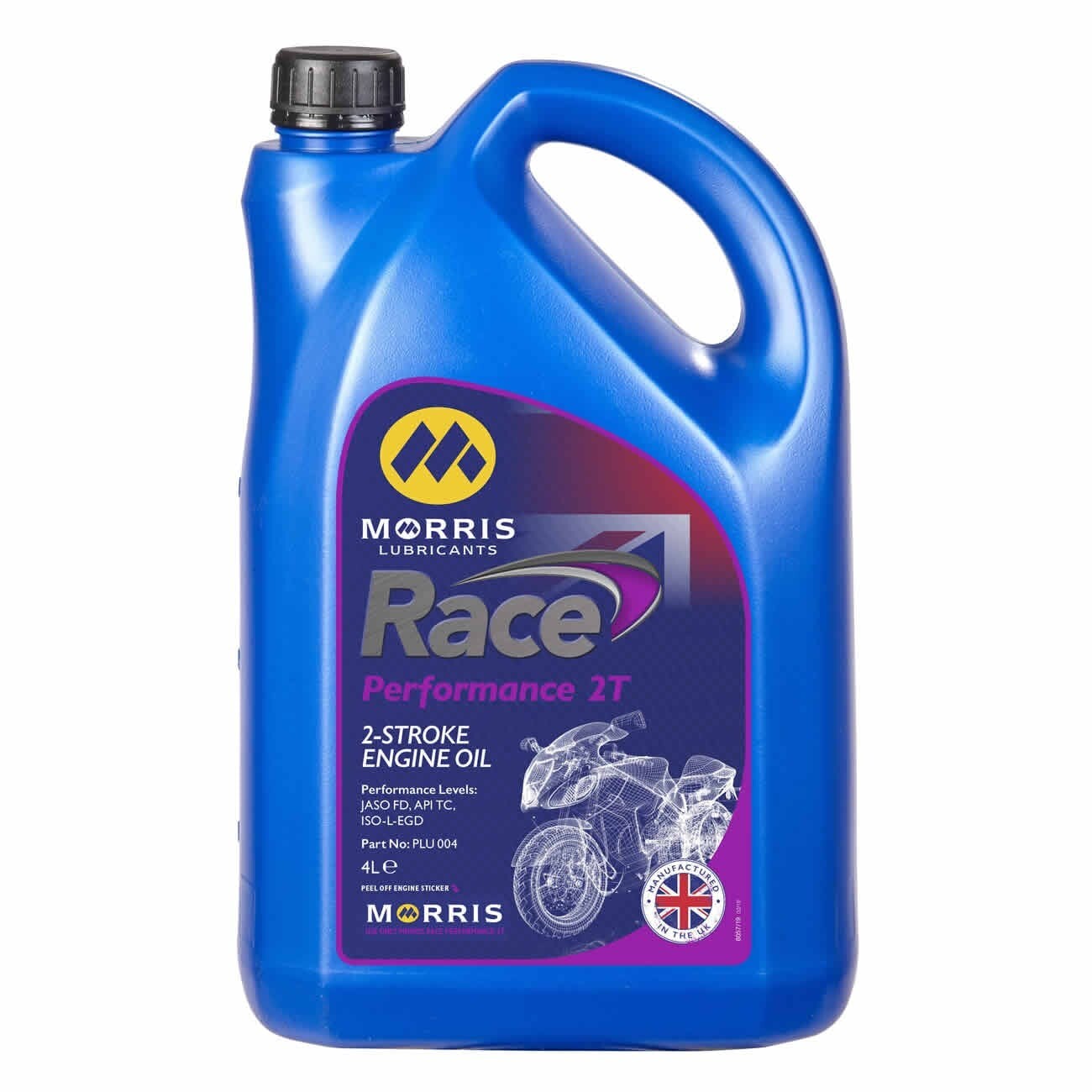Morris Lubricants Race Performance 2T Synthetic Boosted Motorcycle Engine Oil 4L