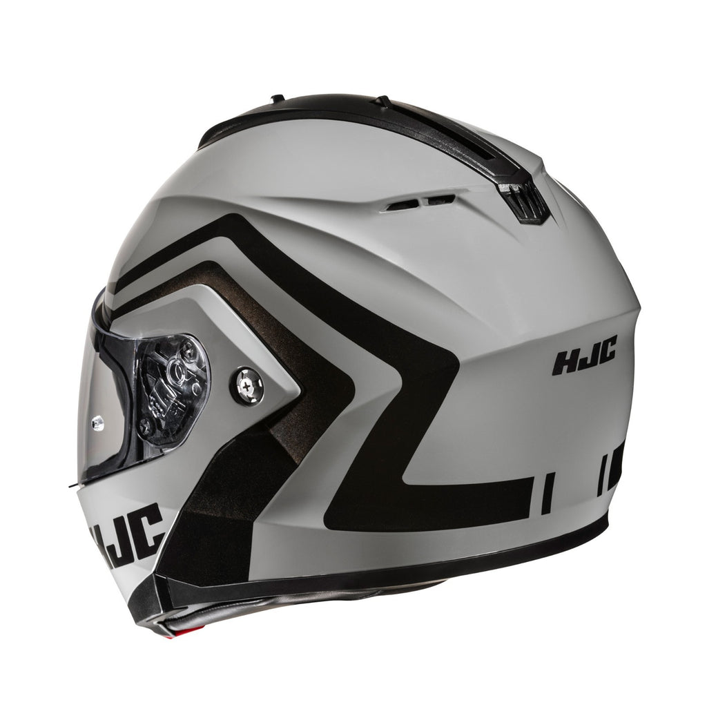 HJC C91N Modular Flip Nepos Grey Front Motorcycle Motorbike ECE2206 Sun Visor