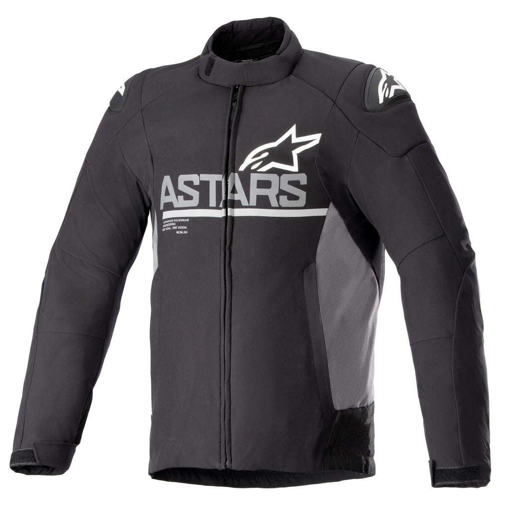 Alpinestars SMX Waterproof Motorcycle Motorbike Softshell Jacket Black Grey