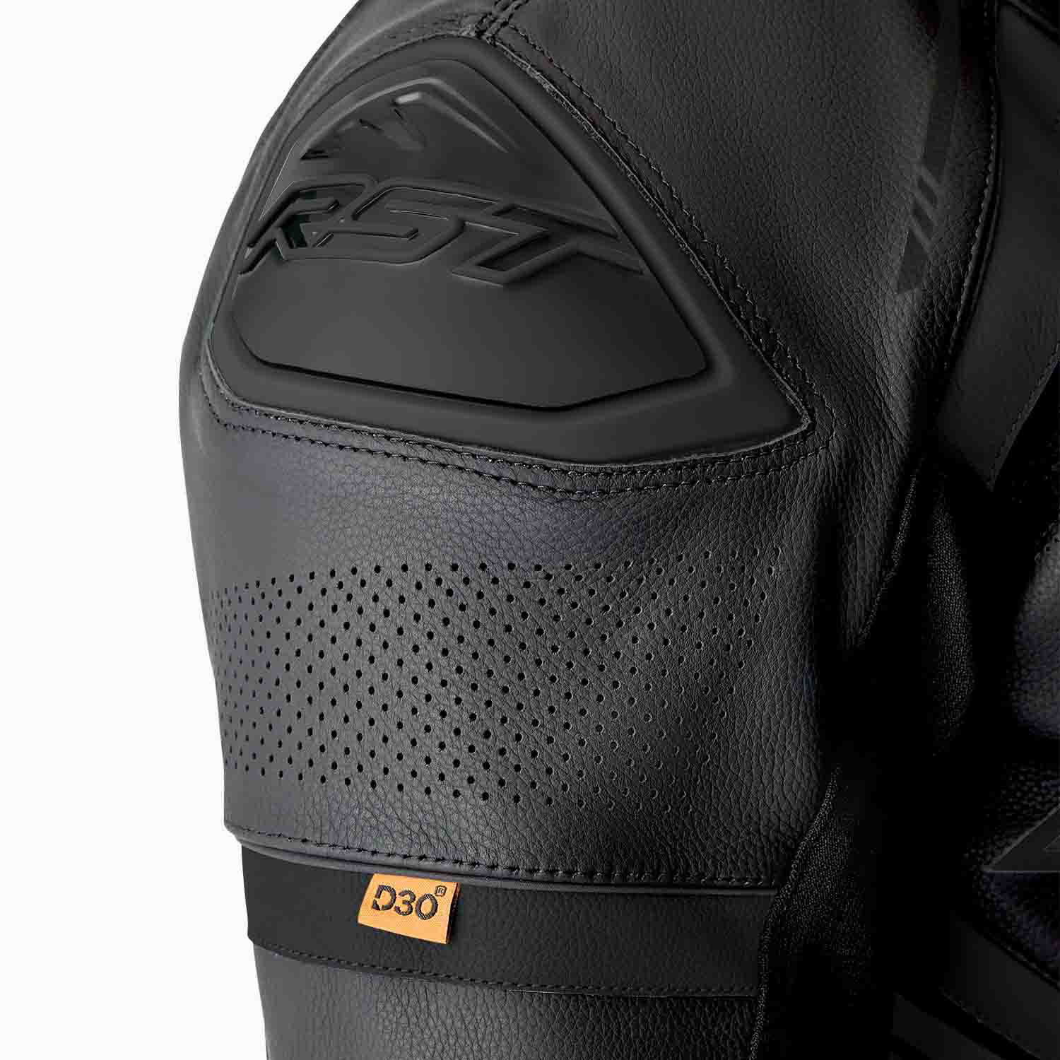 RST S1 D3O CE AAA Rated Leather Motorcycle Motorbike Race 1 Pc Suit Black Black