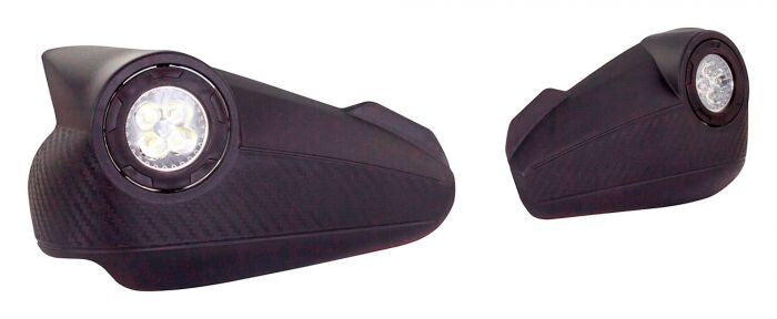 GP-PRO Motorcycle Off-Road ATV Outlook Handguards with Fog Lighting - Black