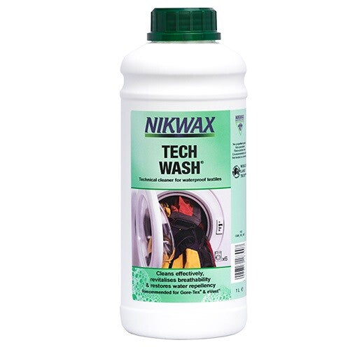 Nikwax Tech Wash Waterproof Clothing Wash In Protection Cleaner - 1L