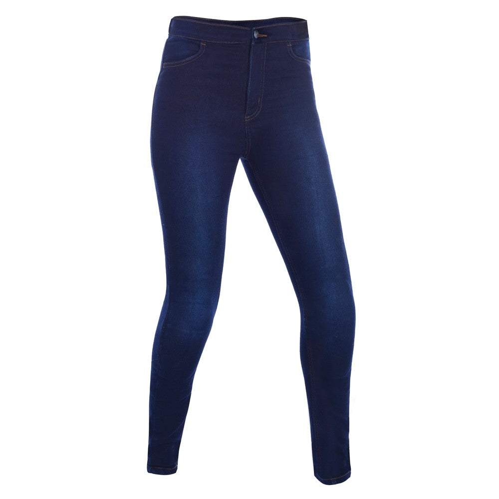 Oxford Super Jeggings Womens Ladies Fully Aramid Lined Motorcycle Leggings Blue