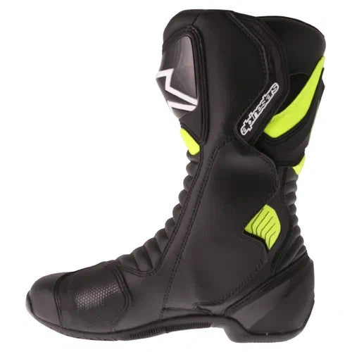 Alpinestars SMX-6 V2 Men‘s Motorcycle Motorbike Track Race Boots Black Yellow Fl