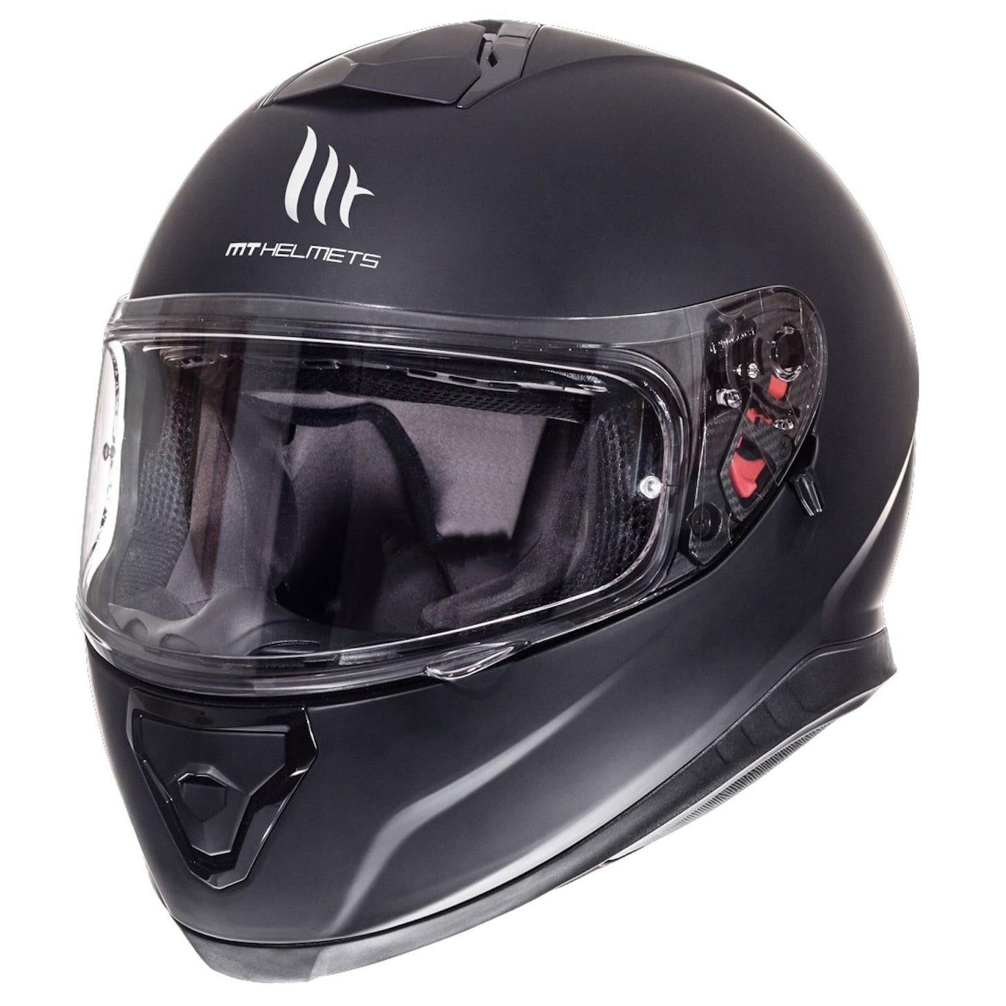 MT Thunder 3 Full Face Motorcycle Helmet Matt Black Plain Bike Crash Lid