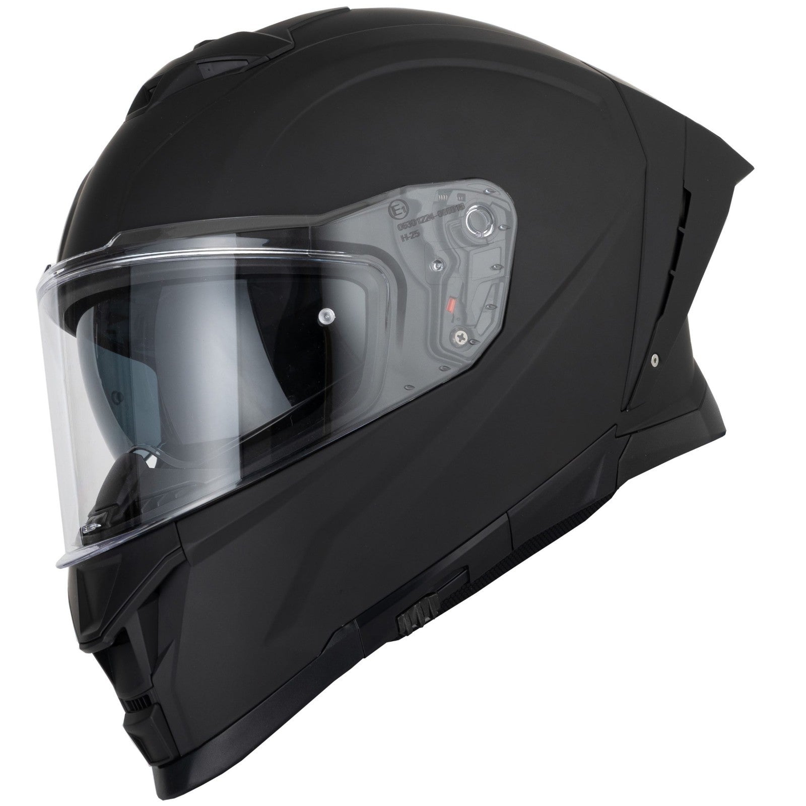 Vcan H162 Matt Black ECE2206 ACU Gold Motorcycle Motorbike Full Face Helmet