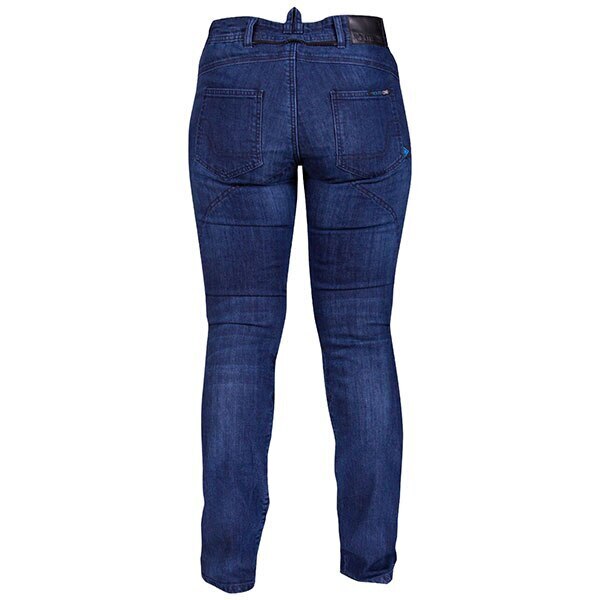 Route One Ladies Monroe Armoured Motorcycle Motorbike Jeans - Dark Blue