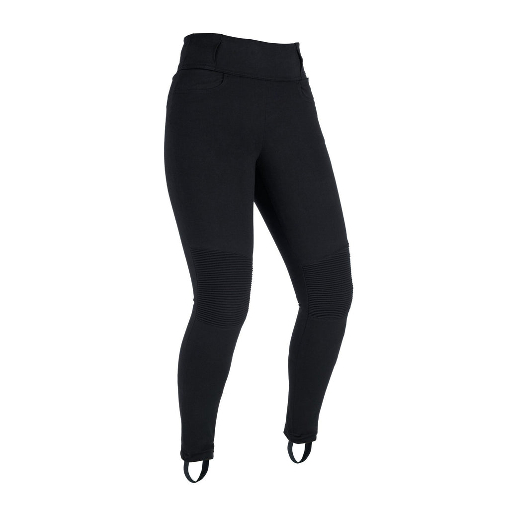 Oxford Super Moto Motorcycle Motorbike Ribbed Knee Leggings Black