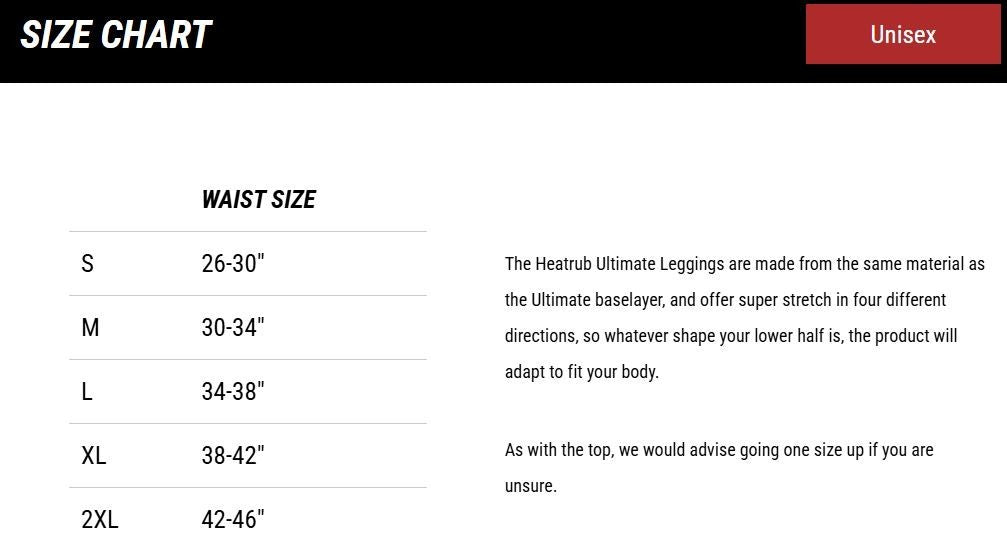 ZeroFit Move Warm Heatrub Motorcycle Motorbike Baselayer Bottoms Leggings Black