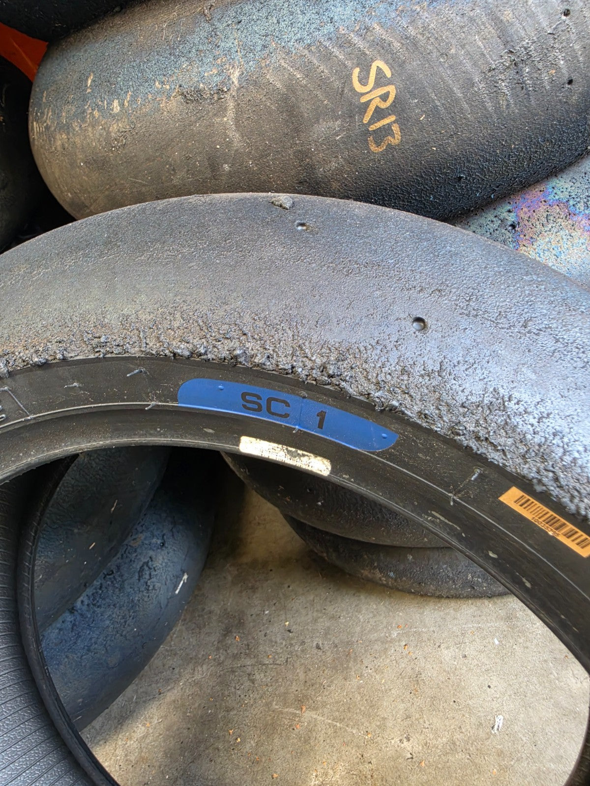 Pirelli Diablo Superbike SC1 200/60-17 Used BSB Scrub Motorcycle Tyre - RS2