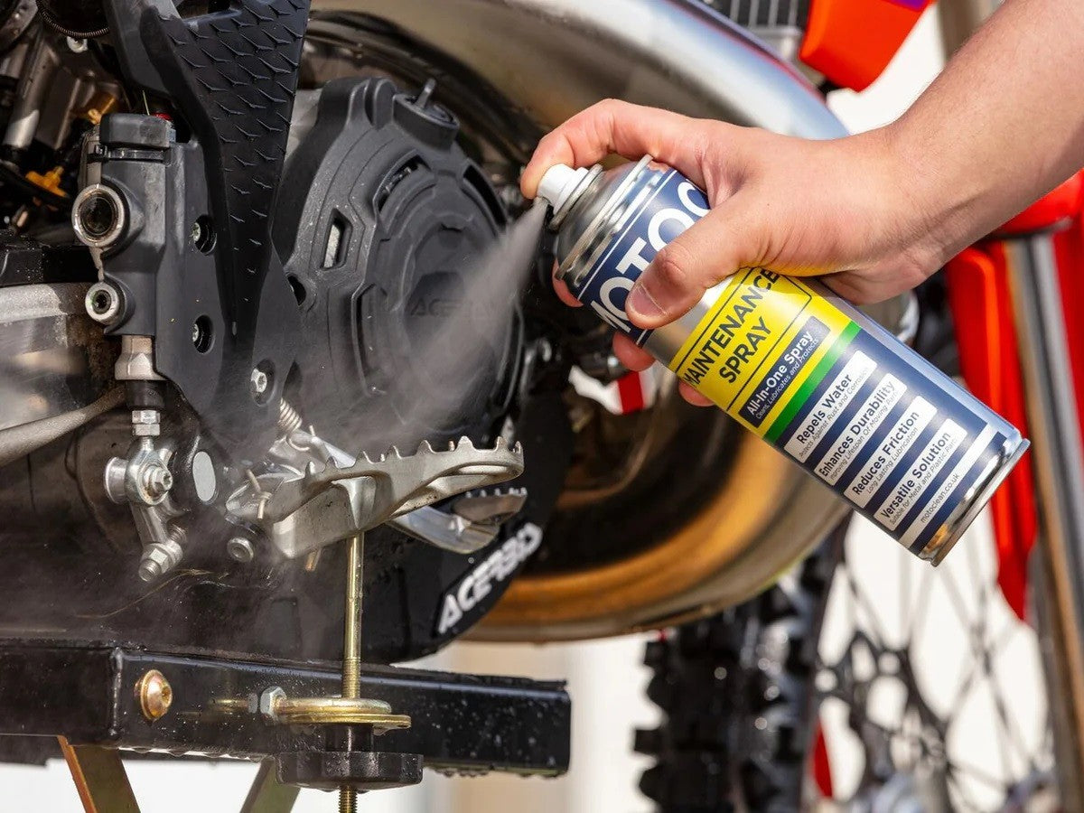 Motoclean Motorcycle Bike Maintenance Spray Cleans Lubricates & Protects - 500ml