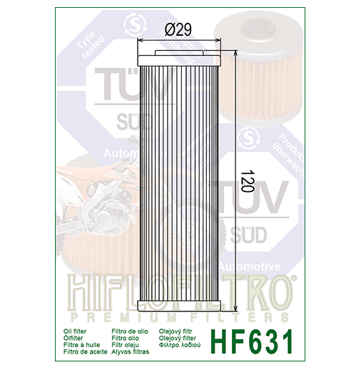 Hiflo Filtro HF631 Motorcycle Motorbike Oil Filter Replaces Betamotor 6080700000