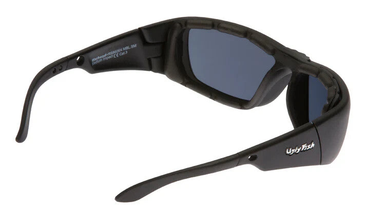 Ugly Fish RS6606X Motorcycle Motorbike Sunglasses - Matt Black Frame/Smoke Lens