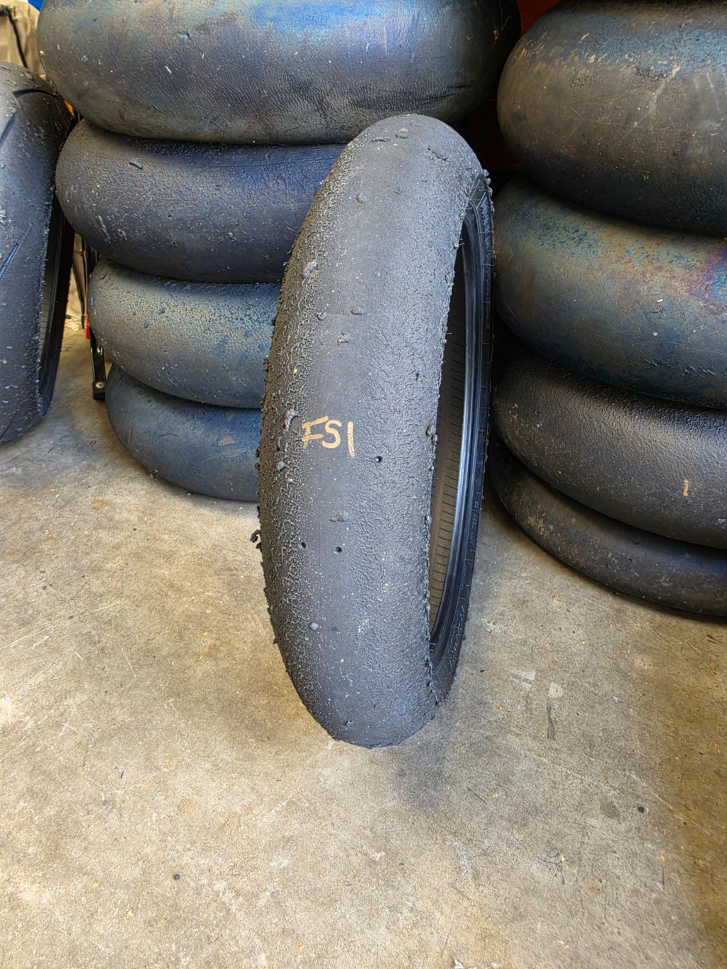 Pirelli Diablo Superbike SC1 125/70-17 Used BSB Scrub Motorcycle Tyre - FS1