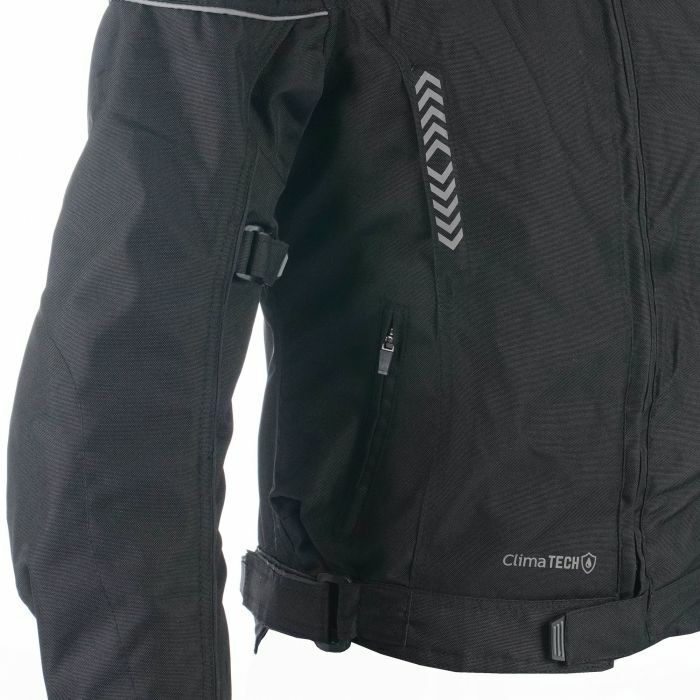 BikeIt Insignia Textile Ladies Waterproof CEAA Motorcycle Motorbike Jacket Black