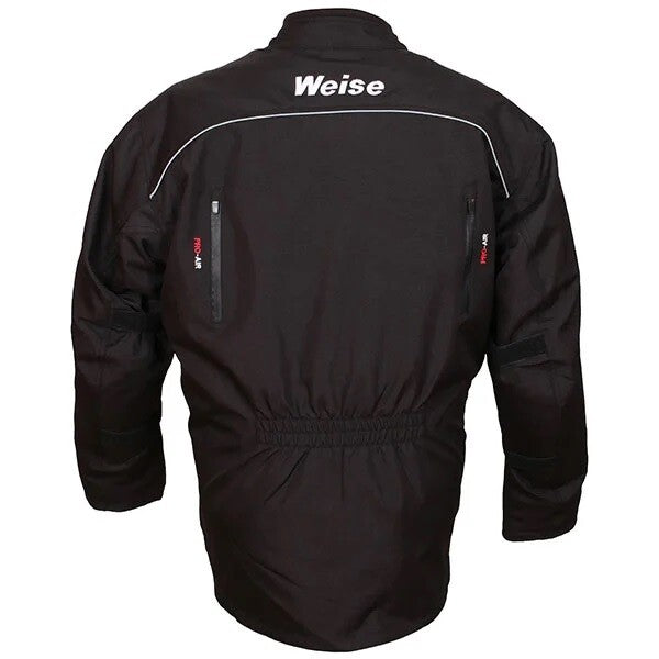 Weise Core Plus Oversized Motorcycle Motorbike Textile Waterproof Jacket - Black