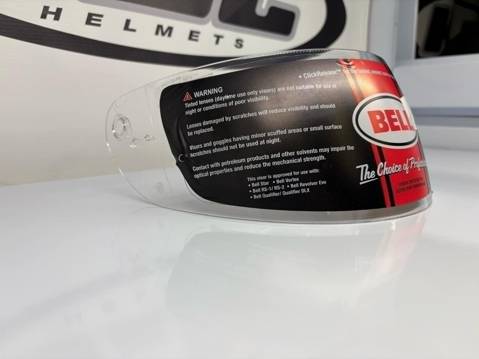Ex-Display Bell Star / RS-2 Clear Visor With Pinlcok - P157-CS-FS Helmet Visor