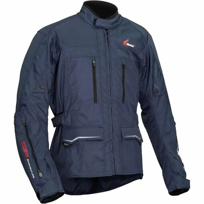 Weise Core Adventure Waterproof All Season CEAA Motorcycle Motorbike Jacket Navy