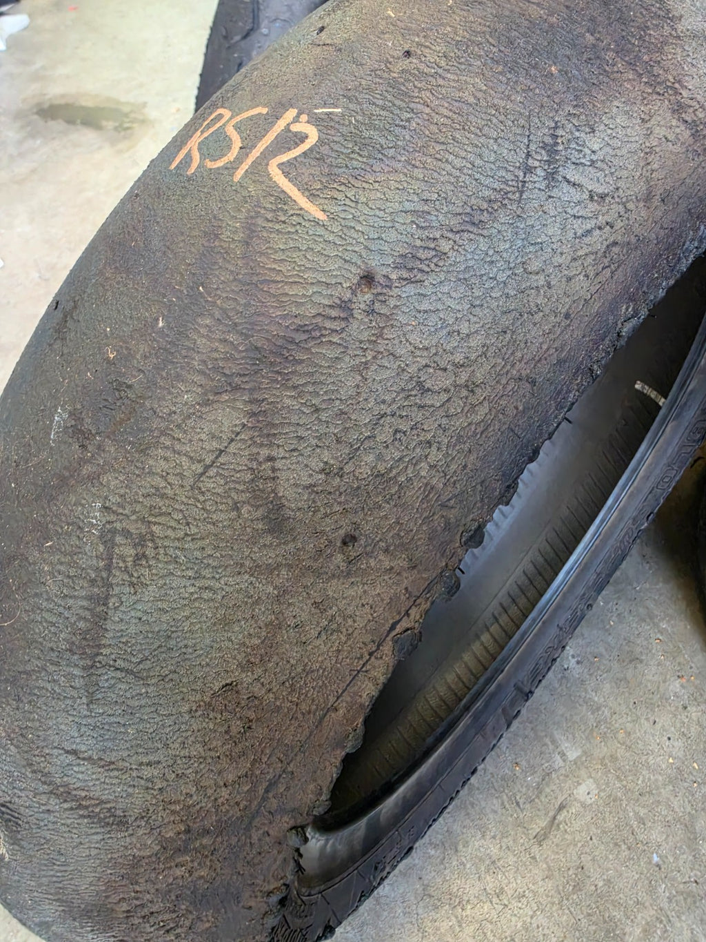 Pirelli Diablo Superbike SC0 200/65-17 Used BSB Scrub Motorcycle Tyre - RS12