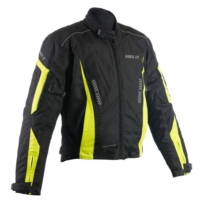 Bike It Ortac Textile Waterproof Sports Textile CEAA Motorcycle Motorbike Jacket
